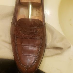 Zelli genuine alligator leather dress shoes